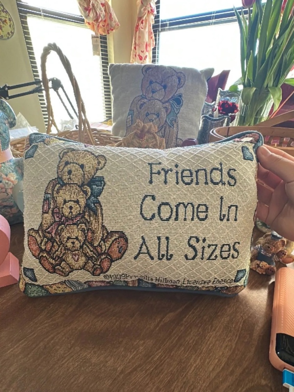 Vintage Cherished Teddies - Lumbar Pillow